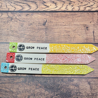 Garden Plant Markers Wildflowers Peace Love Butterflies