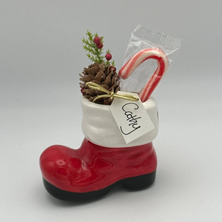 Santa Boot Ceramic 2" Tall