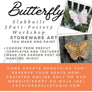 Butterfly Hand building Pottery Workshop