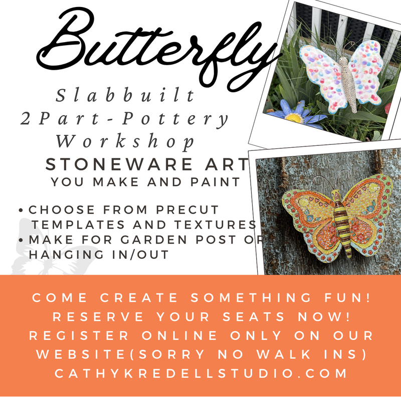 Butterfly Hand building Pottery Workshop
