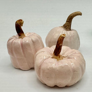 Tiny Ceramic Pumpkins Handcrafted Handformed