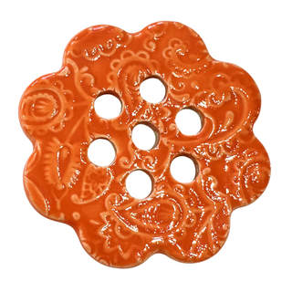 Stoneware Flower Frog for Small Mouth Mason Jar Assorted Colors