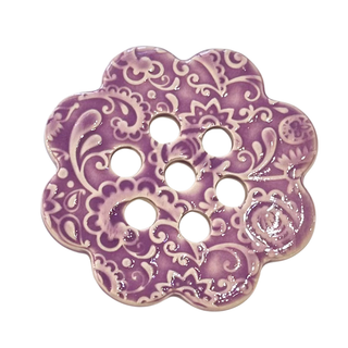 Stoneware Flower Frog for Small Mouth Mason Jar Assorted Colors
