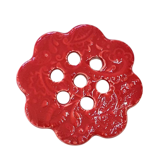 Stoneware Flower Frog for Small Mouth Mason Jar Assorted Colors